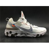 OFF-WHITE x NIKE REACT ELEMENT 87 WHITE CONE-ICE BLUE AQ0068-100