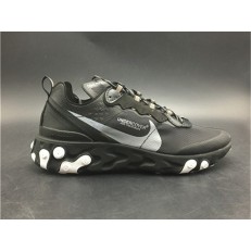 UNDERCOVER x NIKE REACT ELEMENT 87 BLACK WHITE AQ1813-001