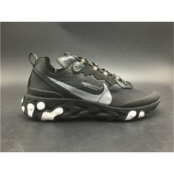 UNDERCOVER x NIKE REACT ELEMENT 87 BLACK WHITE AQ1813-001