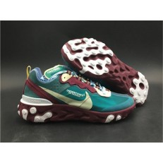 UNDERCOVER x NIKE REACT ELEMENT 87 BLUE GOLD PURPLE AQ1813-341