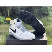 AIR JORDAN 1 MID WHITE CEMENT 554725-115