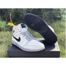 AIR JORDAN 1 MID WHITE CEMENT 554725-115