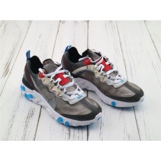 NIKE REACT ELEMENT 87 DARK GREY PURE PLATINUM PHOTO BLUE AQ1090-003