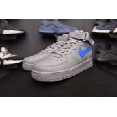 NIKE AIR FORCE 1 MID DUST GREY ROYAL BLUE 315123-040