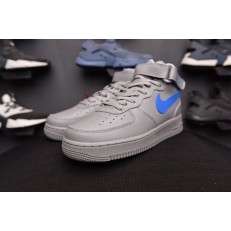 NIKE AIR FORCE 1 MID DUST GREY ROYAL BLUE 315123-040