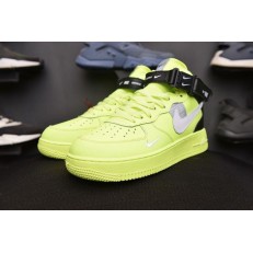 NIKE AIR FORCE 1 MID LV8 VOLT BLACK 804609-106