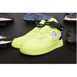 NIKE AIR FORCE 1 MID LV8 VOLT BLACK 804609-106