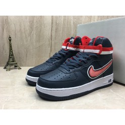 NIKE AIR FORCE 1 HI 07 LV8 SPORT NAVY WHITE UNIVERSITY RED AV3804-400