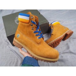 TIMBERLAND x MITCHELL & NESS x NBA GOLDEN STATE WARRIORS 6 INCH BOOT WHEAT A1UD5