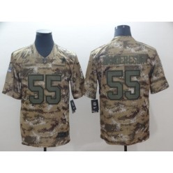 Dallas Cowboys #55 Leighton Vander Esch Camo Salute To Service Limited Nike NFL Men Jersey