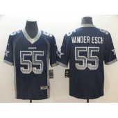 Dallas Cowboys #55 Leighton Vander Esch Navy Drift Fashion Limited Nike NFL Men Jersey