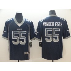 Dallas Cowboys #55 Leighton Vander Esch Navy Drift Fashion Limited Nike NFL Men Jersey