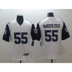 Dallas Cowboys #55 Leighton Vander Esch White Color Rush Limited Nike NFL Men Jersey