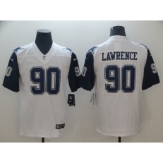 Dallas Cowboys #90 DeMarcus Lawrence White Color Rush Limited Nike NFL Men Jersey