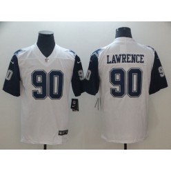 Dallas Cowboys #90 DeMarcus Lawrence White Color Rush Limited Nike NFL Men Jersey