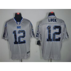 Indianapolis Colts #12 Andrew Luck Gray Lights Out Limited Nike NFL Men Jersey