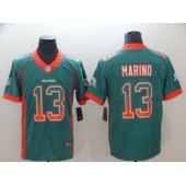 Miami Dolphins #13 Dan Marino Aqua Drift Fashion Limited Nike NFL Men Jersey