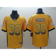 Pittsburgh Steelers #30 James Conner Gold Drift Fashion Limited Nike NFL Men Jersey