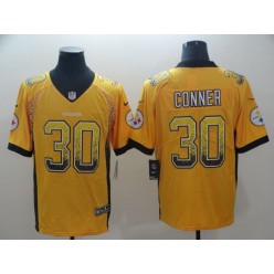 Pittsburgh Steelers #30 James Conner Gold Drift Fashion Limited Nike NFL Men Jersey