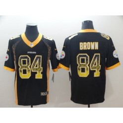 Pittsburgh Steelers #84 Antonio Brown Black Drift Fashion Limited Nike NFL Men Jersey