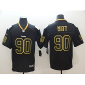 Pittsburgh Steelers #90 T.J. Watt Black Shadow Legend Limited Nike NFL Men Jersey