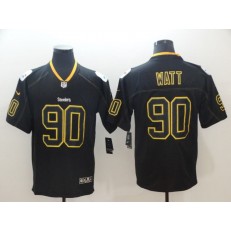 Pittsburgh Steelers #90 T.J. Watt Black Shadow Legend Limited Nike NFL Men Jersey