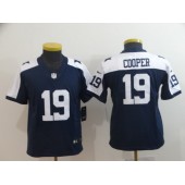 Youth Nike Dallas Cowboys #19 Amari Cooper Navy Throwback Vapor Untouchable Limited Jersey
