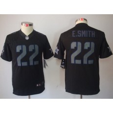 Youth Nike Dallas Cowboys #22 Emmitt Smith Black Impact Limited Jersey