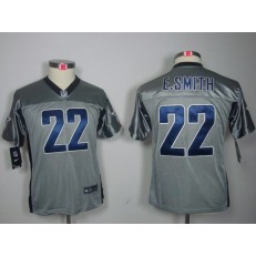 Youth Nike Dallas Cowboys #22 Emmitt Smith Gray Lights Out Limited Jersey