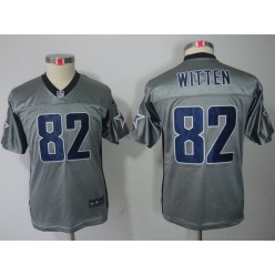Youth Nike Dallas Cowboys #82 Jason Witten Gray Lights Out Limited Jersey