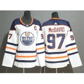Edmonton Oilers #97 Connor McDavid White Youth Adidas Jersey