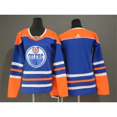 Edmonton Oilers Blank Royal Adidas NHL Men Jersey