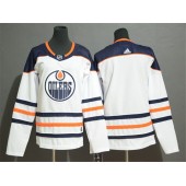 Edmonton Oilers Blank White Women Adidas Jersey