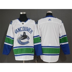 Vancouver Canucks Blank White Adidas NHL Men Jersey