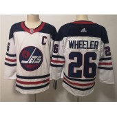Winnipeg Jets #26 Blake Wheeler White Breakaway Heritage Adidas NHL Men Jersey