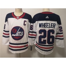 Winnipeg Jets #26 Blake Wheeler White Breakaway Heritage Adidas NHL Men Jersey