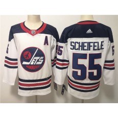 Winnipeg Jets #55 Mark Sceifele White Breakaway Heritage Adidas NHL Men Jersey