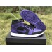 AIR JORDAN 1 MID BLACK PURPLE 554725-501