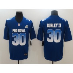 Los Angeles Rams #30 Todd Gurley II Royal Nike NFC 2019 Pro Bowl Game Jersey