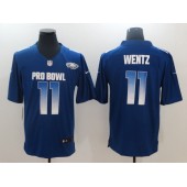 Philadelphia Eagles #11 Carson Wentz Royal Nike NFC 2019 Pro Bowl Game Jersey