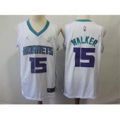 Charlotte Hornets #15 Kemba Walker White Jordan Brand Swingman Jersey