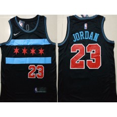 Chicago Bulls #23 Michael Jordan Black 2018-19 City Edition Nike Swingman Jersey