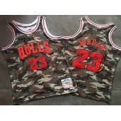 Chicago Bulls #23 Michael Jordan Camo 1997-98 Hardwood Classics Jersey