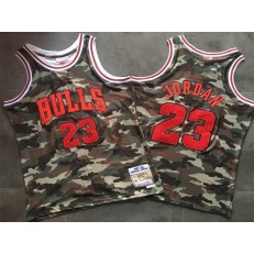 Chicago Bulls #23 Michael Jordan Camo 1997-98 Hardwood Classics Jersey