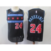 Chicago Bulls #24 Laur Markkanen Black 2018-19 City Edition Nike Swingman Jersey