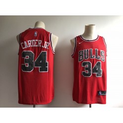 Chicago Bulls #34 Wendell Carter Jr. Red Nike Swingman Jersey