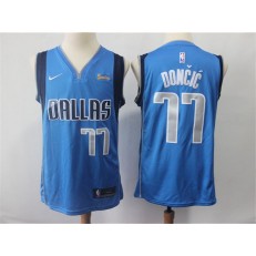 Dallas Mavericks #77 Luka Doncic Royal Nike Swingman Jersey