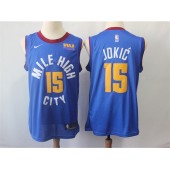 Denver Nuggets #15 Nikola Jokic Blue Nike Swingman Jersey