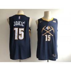 Denver Nuggets #15 Nikola Jokic Navy 2018-19 City Edition Nike Swingman Jersey