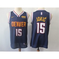 Denver Nuggets #15 Nikola Jokic Navy Nike Swingman Jersey